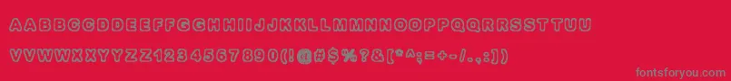 Izolat8n Font – Gray Fonts on Red Background