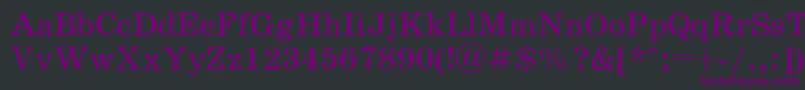 Шрифт Schoolbookac – фиолетовые шрифты на чёрном фоне