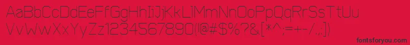 CobolLight Font – Black Fonts on Red Background