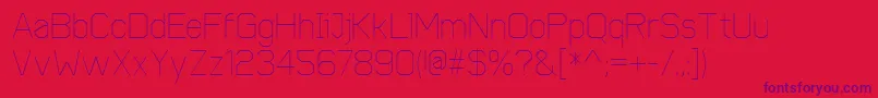 CobolLight Font – Purple Fonts on Red Background