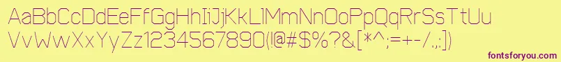 Шрифт CobolLight – фиолетовые шрифты на жёлтом фоне