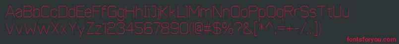 CobolLight Font – Red Fonts on Black Background