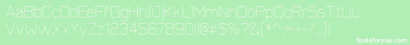 CobolLight Font – White Fonts on Green Background
