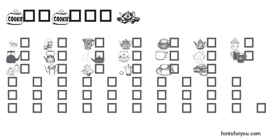 Schriftart TeaTimeI – Alphabet, Zahlen, spezielle Symbole