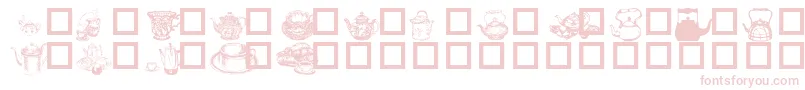 Fonte TeaTimeI – fontes cor-de-rosa
