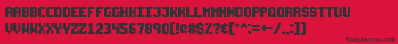 Starseedpro Font – Black Fonts on Red Background