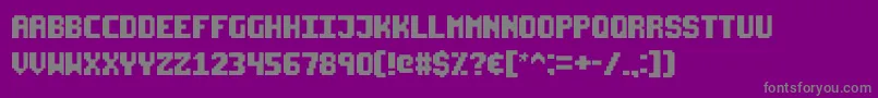 Czcionka Starseedpro – szare czcionki na fioletowym tle