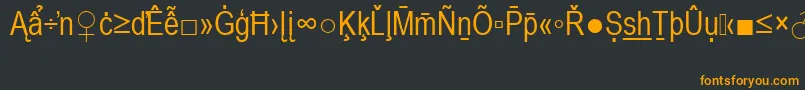 fuente ArialNarrowSpecialG2 – Fuentes Naranjas Sobre Fondo Negro