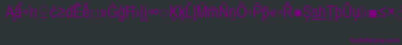 fuente ArialNarrowSpecialG2 – Fuentes Moradas Sobre Fondo Negro