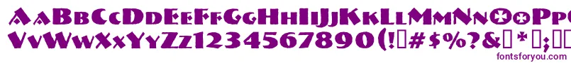 Vtnervouzreichboots Font – Purple Fonts on White Background