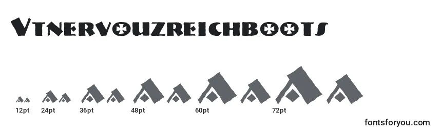 Tamaños de fuente Vtnervouzreichboots