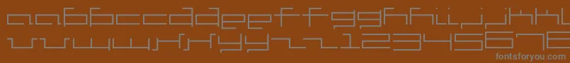 Шрифт V5Cuadra2Slim – серые шрифты на коричневом фоне