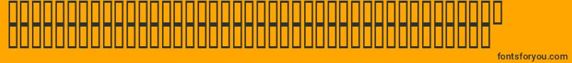 ArchieVisionBold Font – Black Fonts on Orange Background