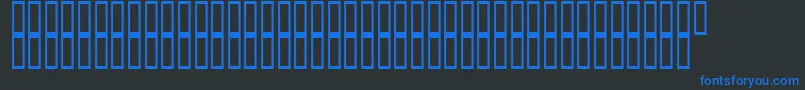 ArchieVisionBoldフォントについての詳細 フォントArchieVisionBold – 黒い背景に青い文字