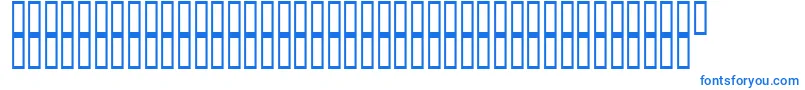 Шрифт ArchieVisionBold – синие шрифты на белом фоне