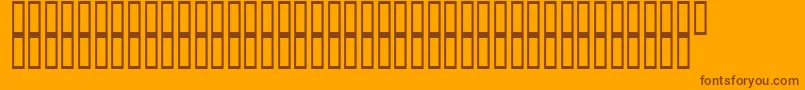 ArchieVisionBold Font – Brown Fonts on Orange Background