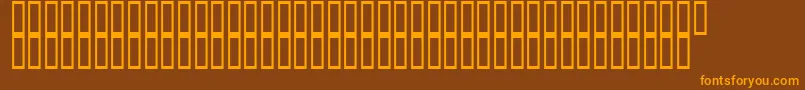ArchieVisionBold Font – Orange Fonts on Brown Background