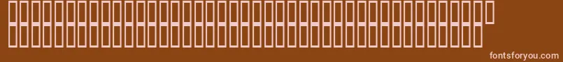 フォントArchieVisionBold – 茶色の背景にピンクのフォント