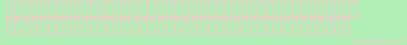Fonte ArchieVisionBold – fontes rosa em um fundo verde