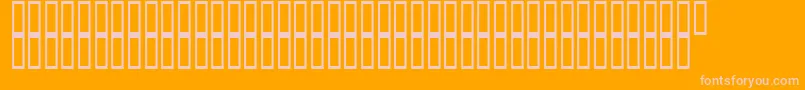 ArchieVisionBold Font – Pink Fonts on Orange Background