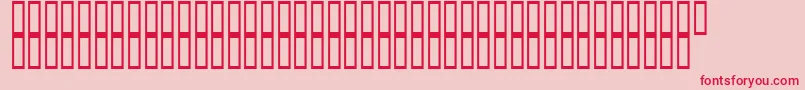 ArchieVisionBold Font – Red Fonts on Pink Background