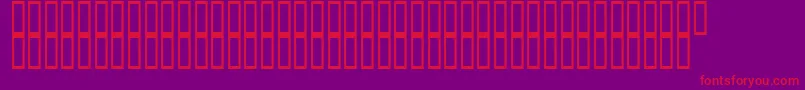 ArchieVisionBold Font – Red Fonts on Purple Background