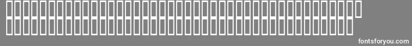 Czcionka ArchieVisionBold – białe czcionki na szarym tle