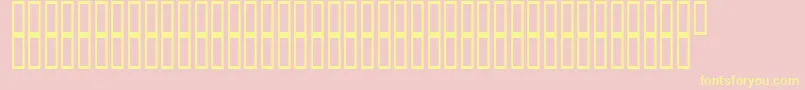 ArchieVisionBold-Schriftart – Gelbe Schriften auf rosa Hintergrund