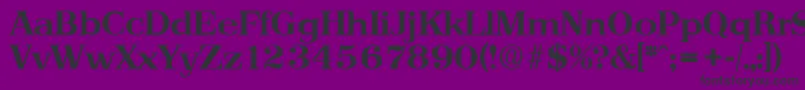 PriamosSerialBoldDb Font – Black Fonts on Purple Background