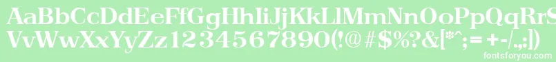 PriamosSerialBoldDb Font – White Fonts on Green Background