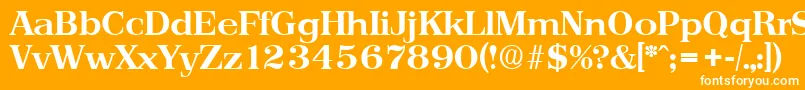 PriamosSerialBoldDb Font – White Fonts on Orange Background