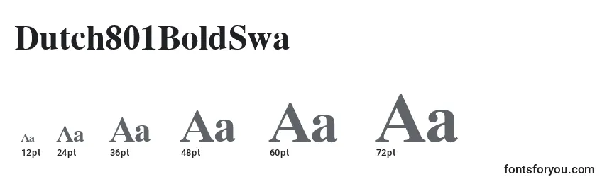 Dutch801BoldSwa Font Sizes