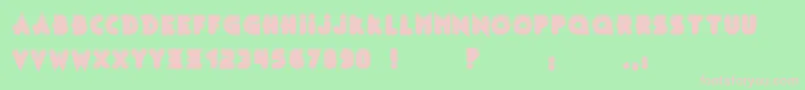 BonusShinyOutlineBc Font – Pink Fonts on Green Background