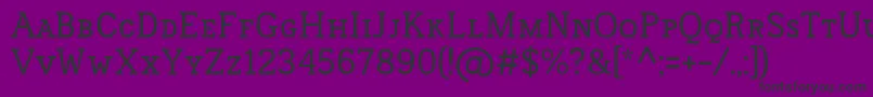 FrontenacSmallcaps Font – Black Fonts on Purple Background