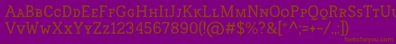 FrontenacSmallcaps Font – Brown Fonts on Purple Background