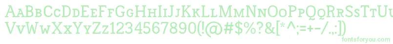 FrontenacSmallcaps Font – Green Fonts on White Background