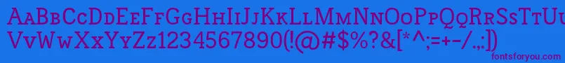 FrontenacSmallcaps Font – Purple Fonts on Blue Background