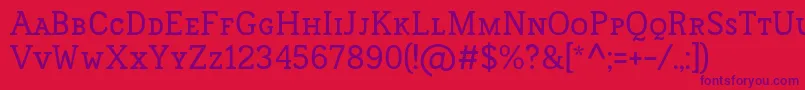 FrontenacSmallcaps Font – Purple Fonts on Red Background