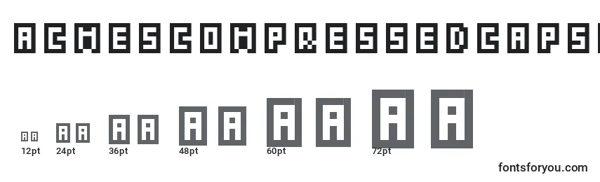 Größen der Schriftart Acme5CompressedCapsOutlineXtnd