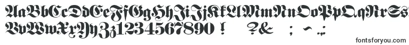 フォントProclamateHeavyHeavy – 白い背景に黒い文字