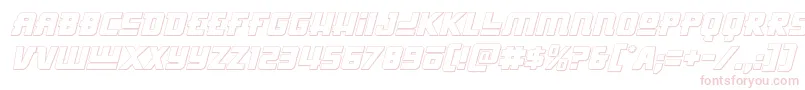 Hongkonghustle3Dital Font – Pink Fonts on White Background