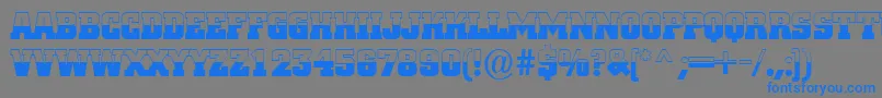 ACitynovatitulbwBold Font – Blue Fonts on Gray Background