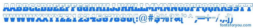 ACitynovatitulbwBold Font – Blue Fonts on White Background