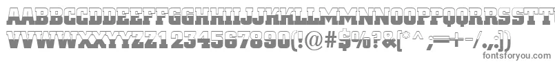 ACitynovatitulbwBold Font – Gray Fonts on White Background