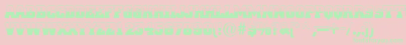 ACitynovatitulbwBold Font – Green Fonts on Pink Background