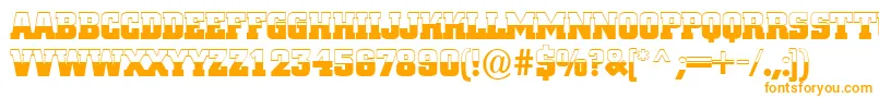 ACitynovatitulbwBold Font – Orange Fonts on White Background