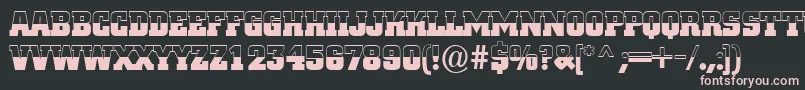 ACitynovatitulbwBold Font – Pink Fonts on Black Background