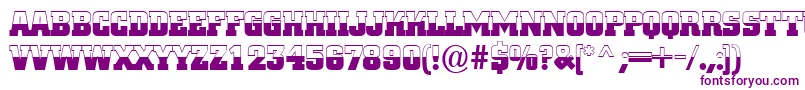 ACitynovatitulbwBold Font – Purple Fonts on White Background