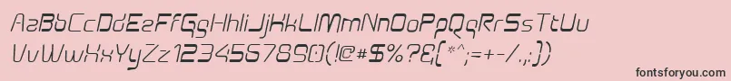 Aunchanted Oblique Font – Black Fonts on Pink Background