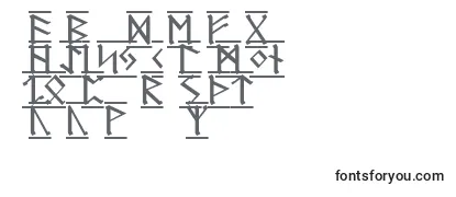 Überblick über die Schriftart RuneG1